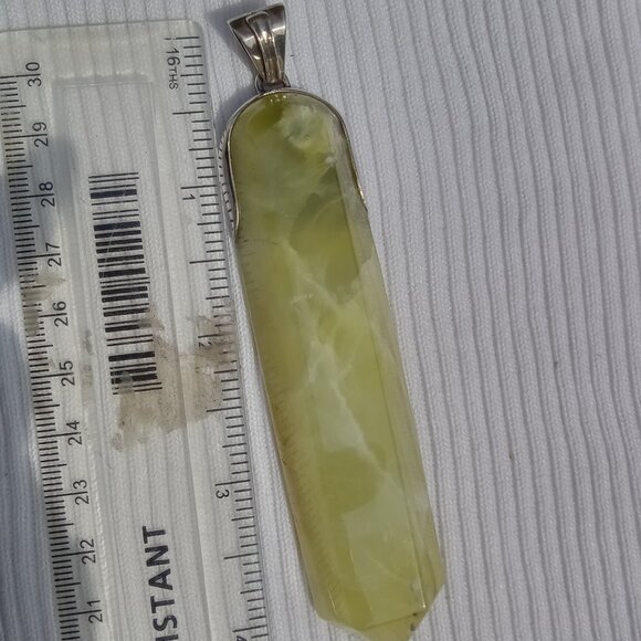 Statement Prehnite Pendant Can Be Used As A Healing Wand - Picture 4 of 4